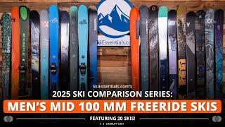 2025 Men's Mid-100 mm Freeride Ski Comparison with SkiEssentials.com