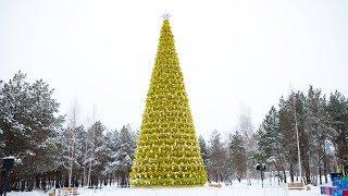 Ёлка световая Gold. Ёлкин Дом | Christmas tree with LED Lights Gold. Elkin Dom