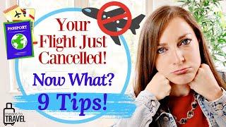 CANCELLED FLIGHT?   ◆   9 Important Tips For What To Do When Your Flight Cancels!