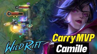 Wild rift Camille heartsteel build carry MVP - Camille vs garen baron lane season 15