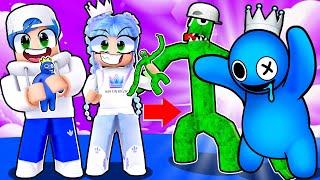 WE TURNED INTO NEW *SECRET* RAINBOW FRIENDS and GOT HACKED!! Roblox Rainbow Friends Morphs...