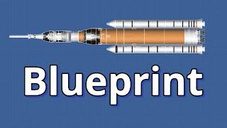 SLS Blueprint In Spaceflight Simulator