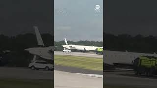 Plane loses tail after aircraft collide on taxiway at Atlanta airport