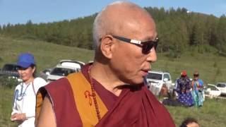 Ело Ринпоче провел ритуал освящения самого большого изображения Будды