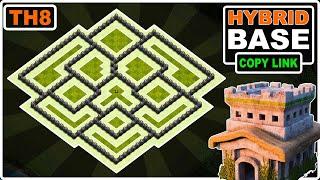 NEW TH8 Hybrid Base 2023 COPY LINK | Clash of Clans