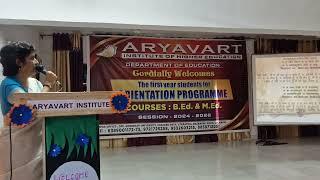 Orientation Program in Aryavart Institute Lucknow | B.Ed and M.Ed Orientation Program