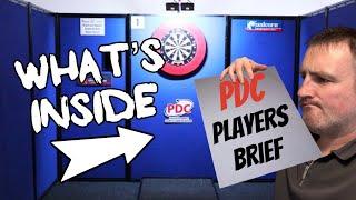 Looking Inside A Professional Darts Tournament Players Brief