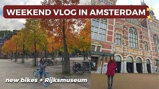 WEEKEND IN AMSTERDAM | BIKING AROUND WESTERPARK & RIJKSMUSEUM VLOG 2020