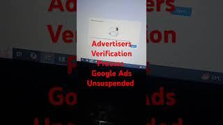 Whatsup:- 8510882664 Advertisers Verification Process Google Ads Unsuspended