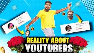 Reality About Biggest YouTubers // #munnabhaigaming #totalgaming #renugaming #telugugamingff