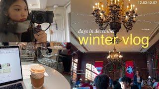 winter vlog | days in december, productivity, cooking, end of fall term! ౨ৎ