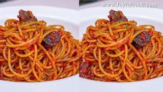 How To Cook Spaghetti Jollof. Nigerian Food