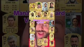 Manager last vs eafc25 cards with Guardiola and Ancelotti