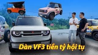 Xế Cộng Xuyên Việt Vinfast VF3 ngày 5: Quy tụ dàn VF3 tiền tỷ