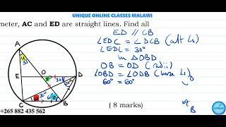 Form 3 Maths - Circle geometry