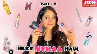 *HUGE* Nykaa Sale Haul Starting - Part 2 | Lipsticks, eyemakeup, skincare | Blossom Kaur  #nykaa