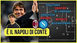 Ecco come il NAPOLI di CONTE HA VINTO a San Siro CONTRO il MILAN di FONSECA | Con Lavagna Tattica