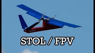 Homemade FPV Plane w/ Super Flaps (STOL) - Review & Flight