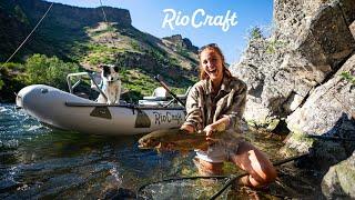 SUMMER FLY FISHING AND RAFTING - Idaho Rainbow Trout on Dry Droppers