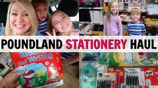 BACK TO SCHOOL POUNDLAND COME SHOP WITH ME & HAUL!