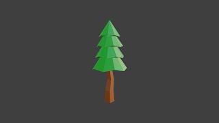 how to make low poly tree in blender 2.81 [REAL TIME]