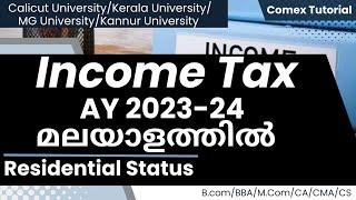 Income Tax/ Residential Status /AY-2023-24/Malayalam