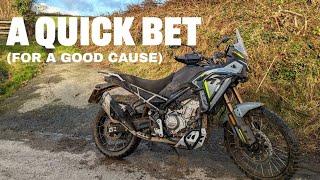 A Quick Bet - CF Moto 450 MT up a boggy lane for fifty quid (4k)