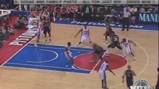 Vince Carter slam and circus scoop shot vs Pistons 2008 season