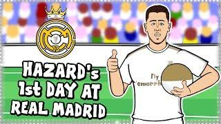 EDEN HAZARD's FIRST DAY AT REAL MADRID