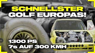 Mit 1300PS der SCHNELLSTE Golf EUROPAS auf der 1/4 Meile. Zu BESUCH bei TTK