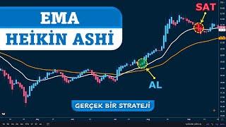 EMA ve Heikin Ashi Stratejisi... Heikin Ashi ve Üssel Hareketli Ortalama ile Al Sat Stratejisi...