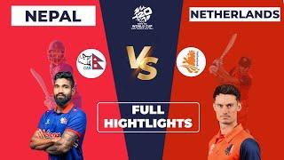 Nepal Vs Netherlands | ICC T20 World cup Full Highlight Match 7