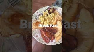 Great way to start the day #plantains #egg #breadfruit #breakfast #morning