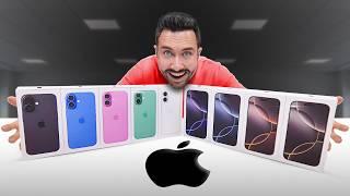 J'ai acheté les 9 iPhone 16 et 16 Pro ! (toutes les couleurs + surprise)