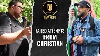 Christian Gets Desperate When Muslim Corners Him | Hashim | Speakers Corner