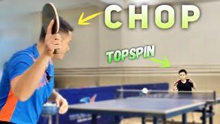 How to Do Forehand Topspin Against Forehand Chop