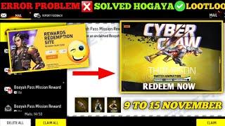 FREE FIRE REDEEM CODE TODAY 10 NOVEMBER REDEEM CODE FREE FIRE | FF REDEEM CODE TODAY 10 NOVEMBER