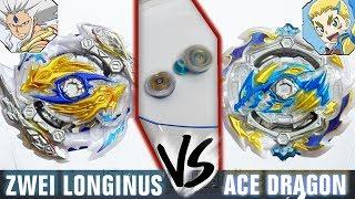 ATTACK DRAGONS! - Zwei Longinus .Dr.Sp' Metsu VS Ace Dragon .St.Ch Zan BATTLE - Beyblade Burst GT