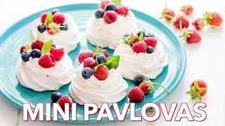 Dessert: Easy Mini Pavlovas  - Homemade Meringues Recipe