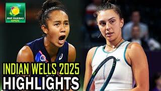 Leylah Fernandez vs Jaqueline Cristian Round 2 Highlights | Indian Wells 2025