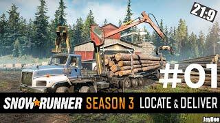 #01 - Wisconsin Black Badger Lake  Season 3 Locate & Deliver  SNOWRUNNER Let´s Play Deutsch