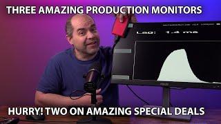 Three Favorite Video Monitors for Live Production (Two on very special limited-time deals!)