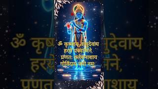 Om Krishnay Vasudevay #Powerful Krishna Mantra for Peace #Radhey Krishna #ytshorts #uvbhaktiras