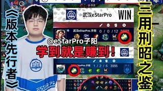 KPL总决赛estar子阳三用刑昭之鉴，降维打击，学到就是赚到！