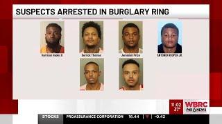 Suspects arrested in burglary ring