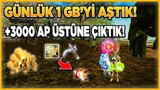 GÜNDE +100M KASMAYA BAŞLADIK! | 3000 AP ÜSTÜNE ÇIKTIK! | Knight Online Dryads #8 #knightonline