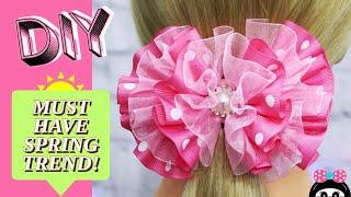 How to Make a Ruffled Hair Bow