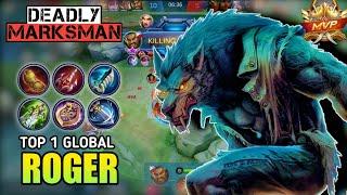 ROGER TOP 1 GLOBAL GAMEPLAY | Roger build and emblem 2020 - Mobile legends