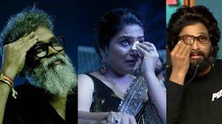 Sukumar and His Wife Tabita Gets Emotional While Seeing Allu Arjun At Pushpa 2 Pre Release Event