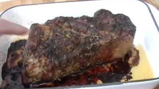 Garlic Pork Roast Recipe - Garlic Studded Pork